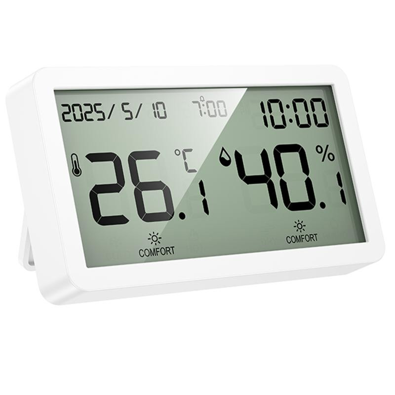 Электронный термогигрометр + часы Hoco HX42 Indoor Херсон - изображение 1