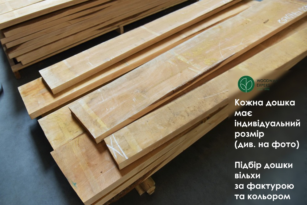 Дошка ВІЛЬХА столярна камерної сушки 8% - 32/52 мм (доска ольхи) Киев - изображение 2