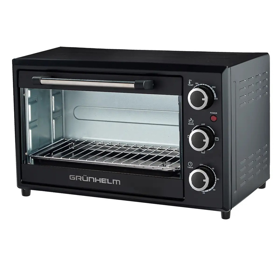 Электропечь Grunhelm GN28AВ 28 л черная Київ - зображення 1