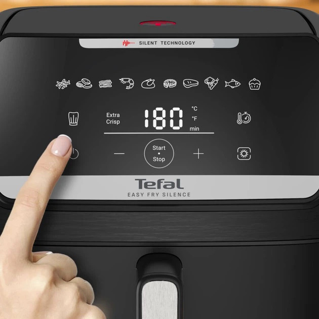 Мультипечь Tefal Easy Fry Silence EY8428E0 1800 Вт черная Киев - изображение 6