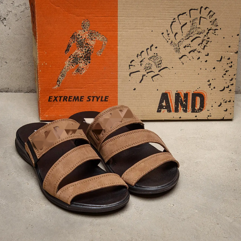 Мужские кожаные  летние шлепанцы-сланцы Olive Київ - зображення 5