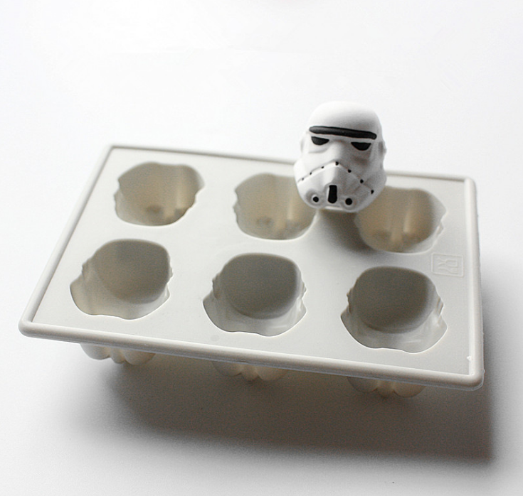 Силиконовая 3 форма для льда Шлем Штурмовик (код 00452) Київ - зображення 4