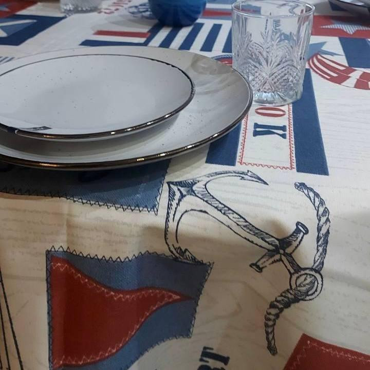 Скатерть с тефлоновым покрытием 140х170см Морская Одесса - изображение 4