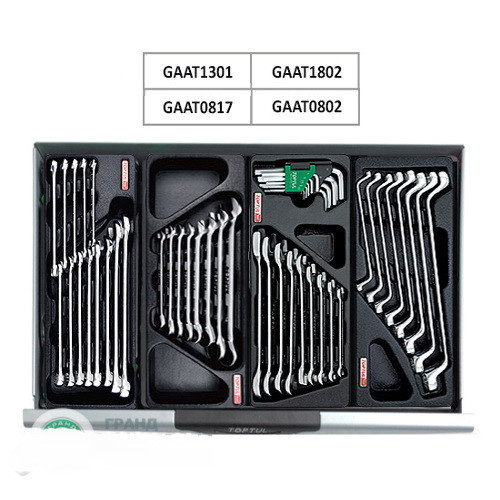 Тележка с инструментом для автосервиса TOPTUL (Pro-Plus) 7 секций 305 ед. красная GCAJ305H Харьков - изображение 3