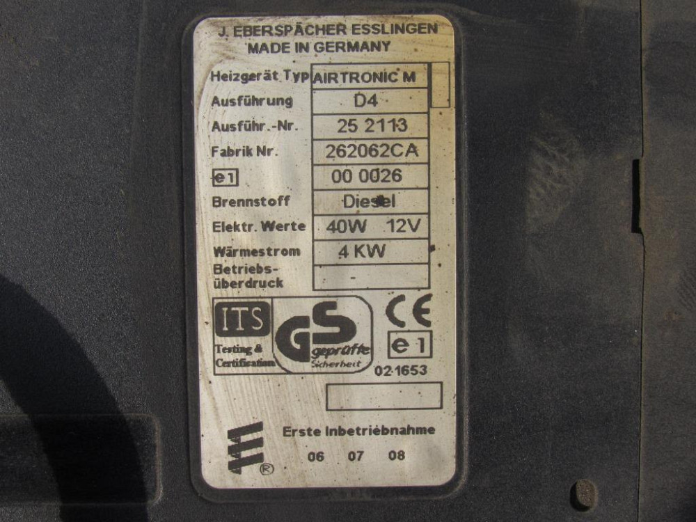 Автономная печка Eberspacher Renault Trafic 2001-2019 (сухая 4 квт) Ковель - изображение 1