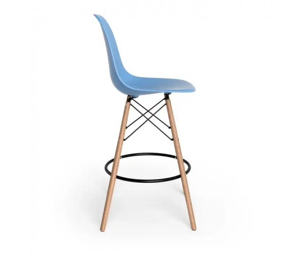 Стілець Тауер Вуд барний високий блакитний Дніпро - зображення 3