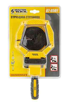 Струбцина столярная ленточная MASTERTOOL 25 мм/4 м двухкомонентная ручка 07-0501 Харків
