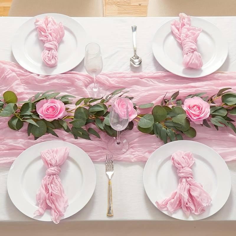 Раннер с салфетками 6шт Leeseph нежно-розовый Одесса - изображение 1