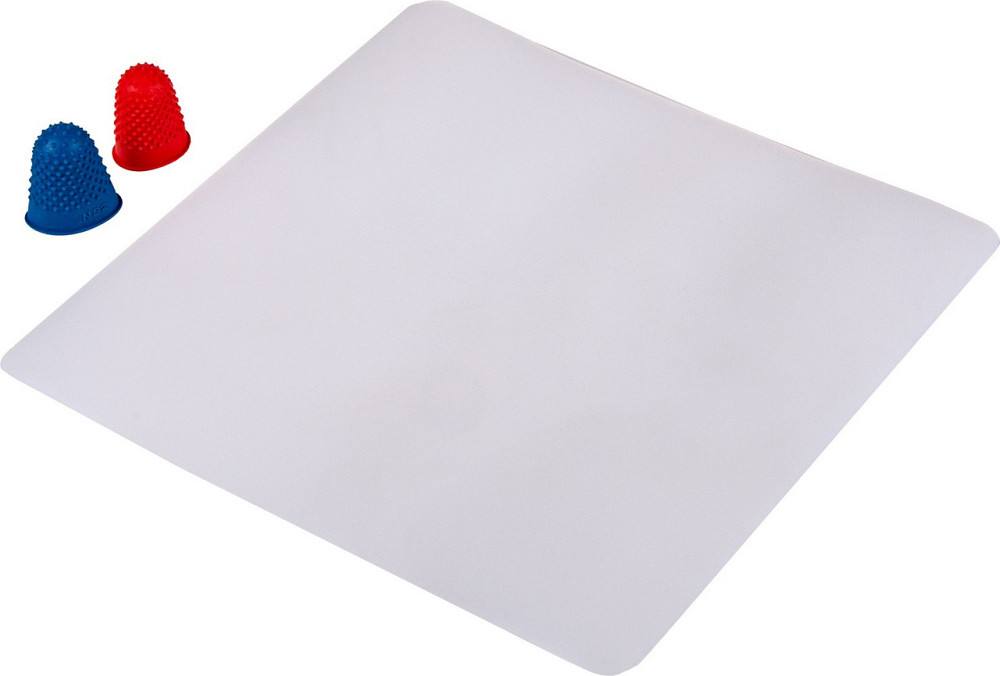 Набор для работы с клеевым пистолетом MASTERTOOL - коврик 20х20 см 2 наперстка 42-0161 Харків - зображення 1