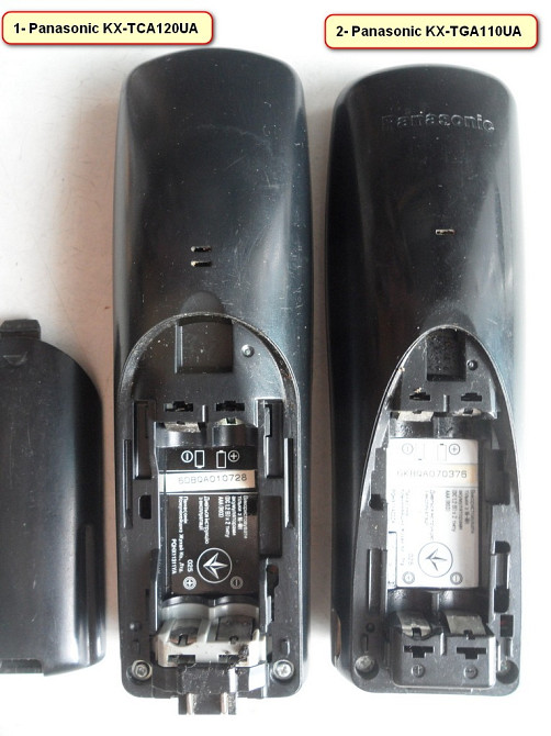 Телефонні трубки Panasonic KX-TGA161RU: KX-TCA120UA та KX-TGA810UA Львов - изображение 4