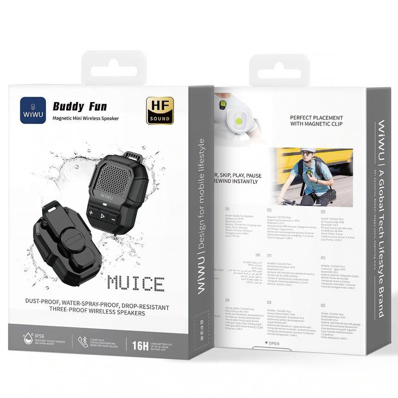 Bluetooth Колонка WiWU SPK-001 Buddy Fun with Magnetic Clip Херсон - зображення 2