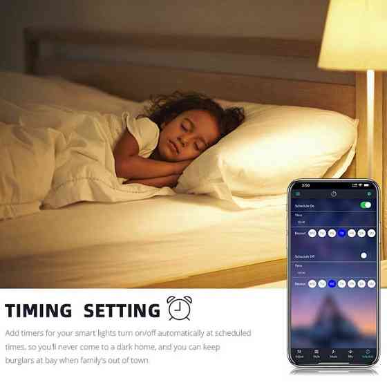 Уценка Светодиодная RGB лампочка Smart bulb light 2pcs with Bluetooth E27 with app Херсон