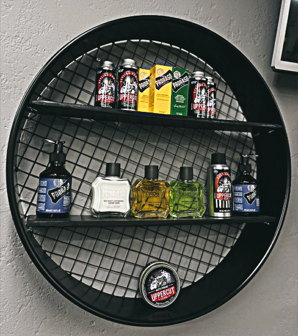 Робочий стіл перукаря / барбера у стилі лофт. Меблі з металевих бочок для барбершопу, салону краси Київ - зображення 8