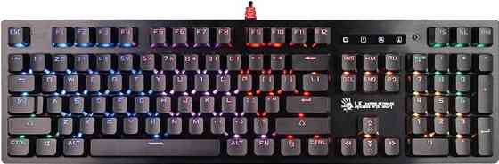Клавиатура компьютерная проводная Bloody B820R USB Black Red SW черная Київ