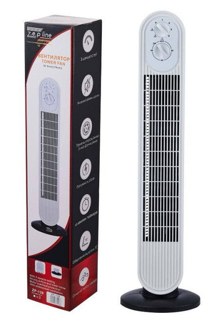 Вентилятор напольный Zepline ZP-138 500 Вт белый Киев - изображение 2