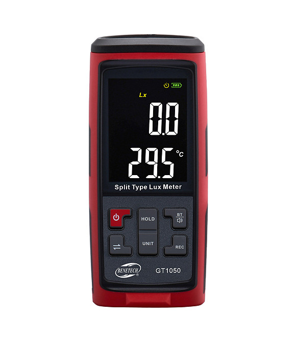 Люксметр + термометр (измеритель уровня освещенности) Bluetooth BENETECH GT1050 Харьков - изображение 2