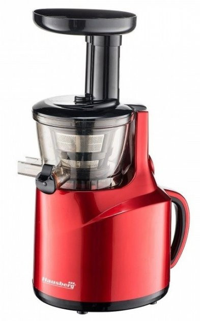 Соковитискач шнековий Hausberg HB-7519-RS 150 Вт червоний Київ - зображення 1