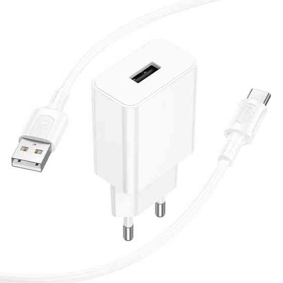 СЗУ Borofone BA110A Lemi 7.5W (1USB-A) + кабель USB to Type-C Херсон