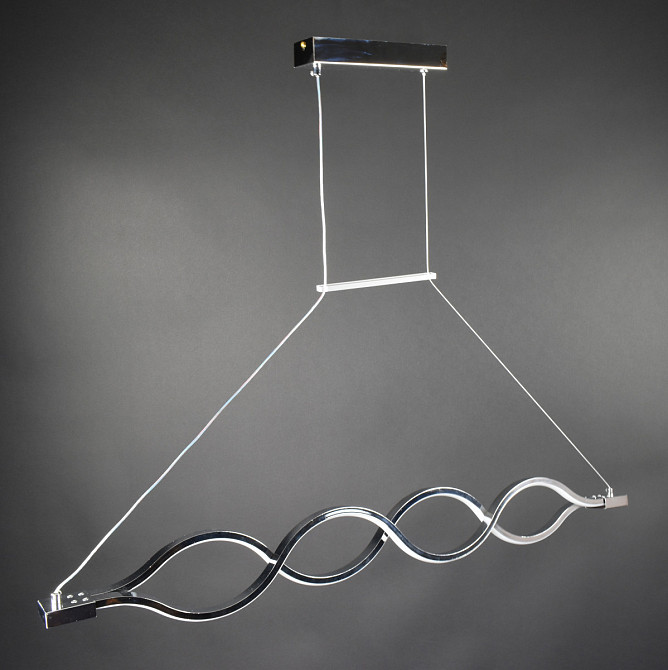 Люстра стельова LED H33L-1000-ch Хром 30-110х6х102 см. Київ - зображення 1