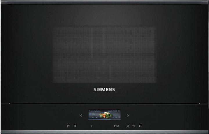 Встраиваемая микроволновая печь Siemens BE732R1B1 21 л черная Київ - зображення 1