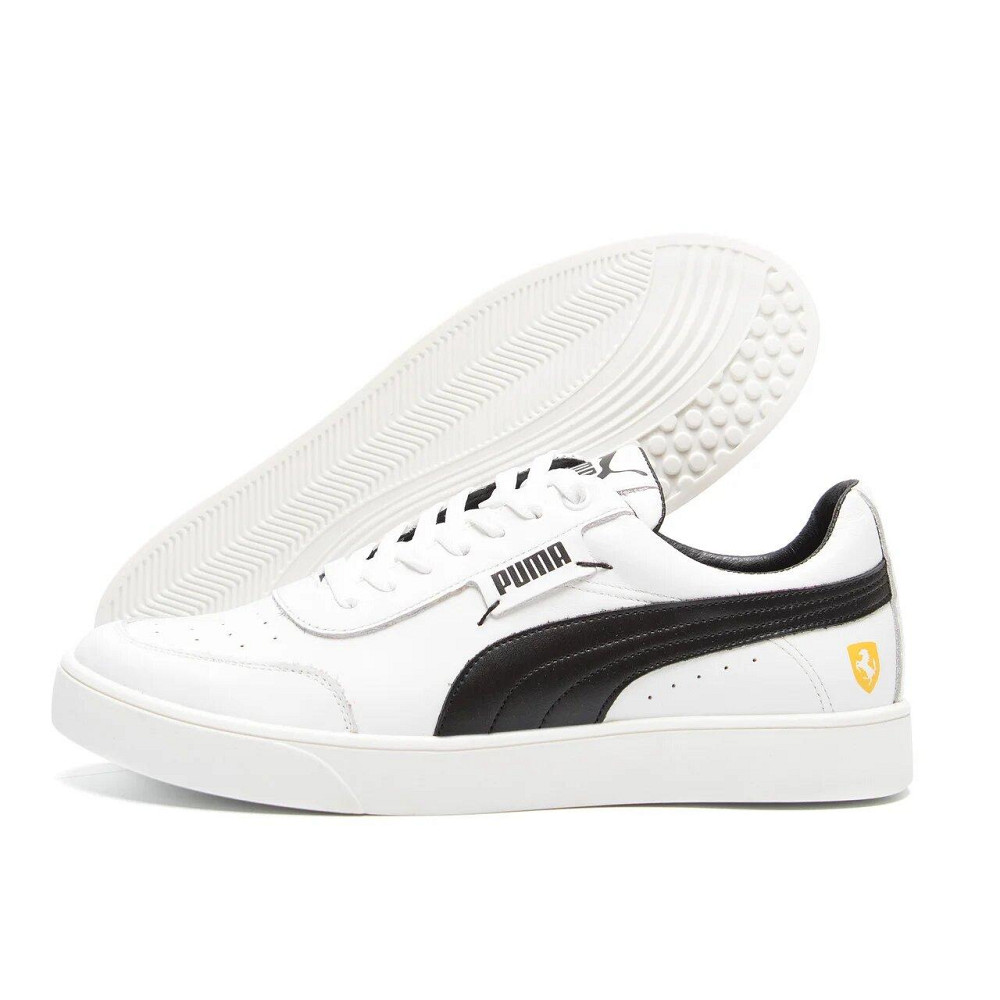 Мужские кожаные кроссовки Pm Ferrari White Киев - изображение 1