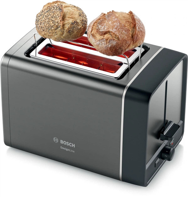 Тостер Bosch TAT5P425 970 Вт черный Київ - зображення 3