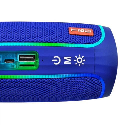 Колонка портативная Bluetooth T&G TG288 blue синяя Київ - зображення 3