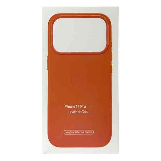 DM Чохол Leather Case with MagSafe для iPhone 17 Pro Orange Харків