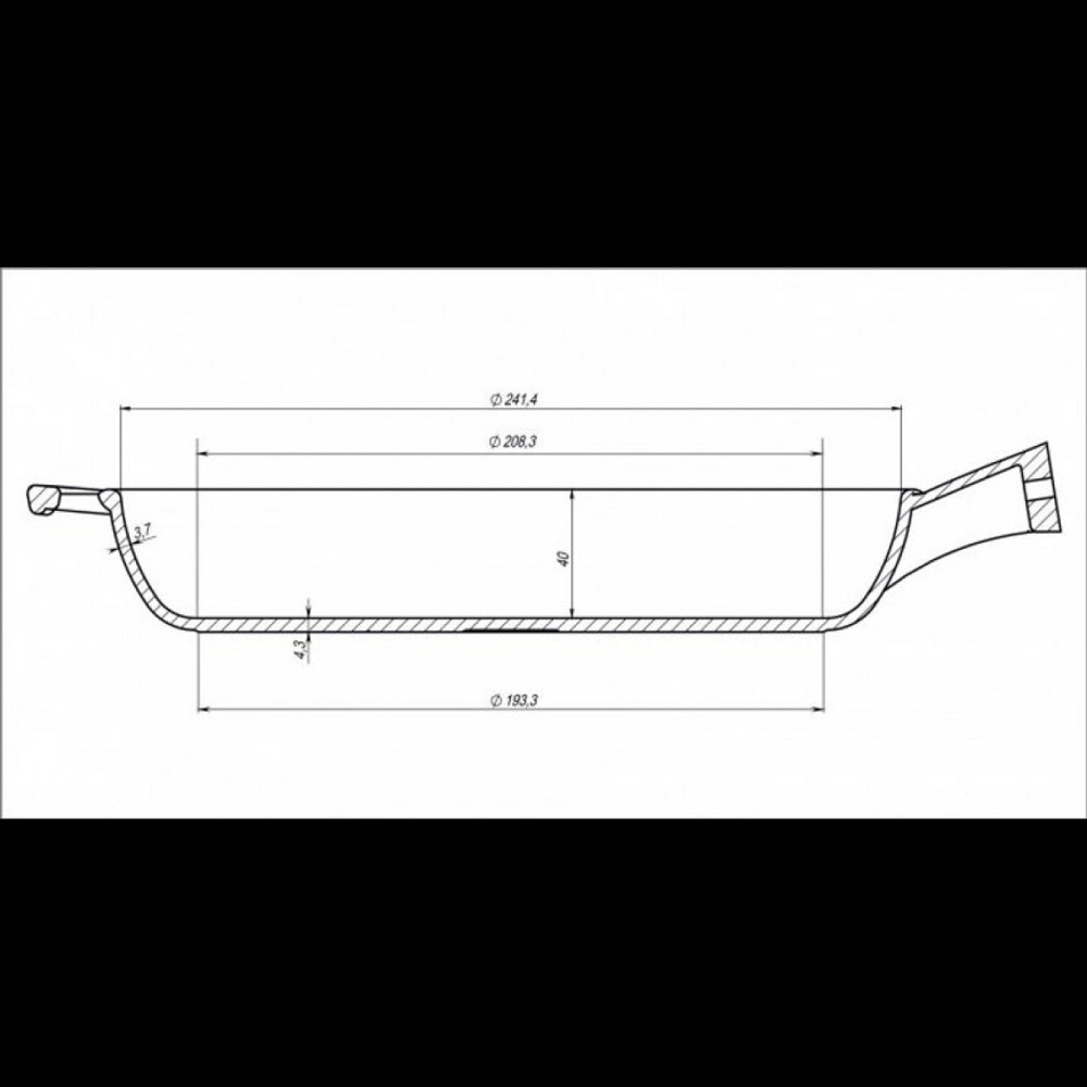 Сковорода чугунная Maysternya с крышкой 24*4см Т302С3 Одеса - зображення 10