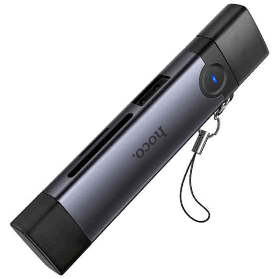 Картридер Hoco HB56A Victory 5in1 Lightning/USB2.0 to SD/TF3.0 + USB 2.0 Херсон