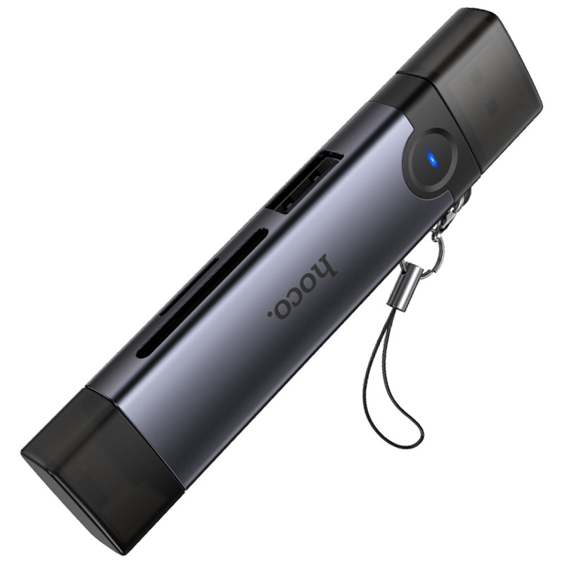 Картридер Hoco HB56A Victory 5in1 Lightning/USB2.0 to SD/TF3.0 + USB 2.0 Херсон - изображение 4