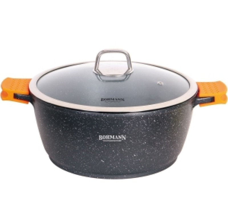 Каструля з мармуровим антипригарним покриттям на 5,8 л Bohmann BH-7350-28 Киев - изображение 1