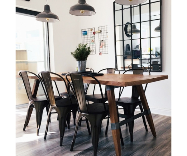 Стілець Толікс W металевий чорний Днепр - изображение 2