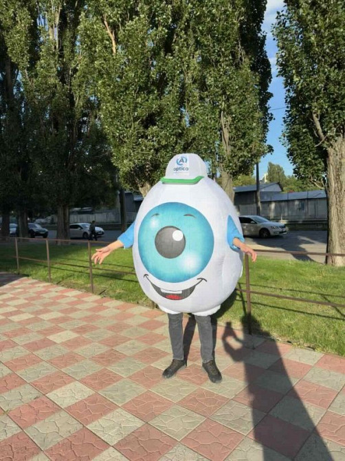 Аниматорский костюм надувной - ходячий щит бренда 240 см 4 часа работы Київ - зображення 5