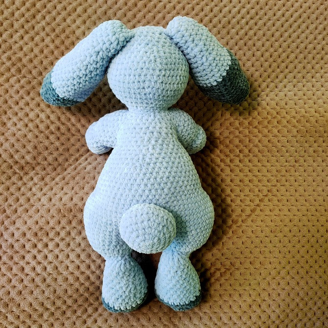 Зайчик лавандовий дитяча м'яка в'язана іграшка сувенір подарунок hand made ручна робота Нововолынск - изображение 2