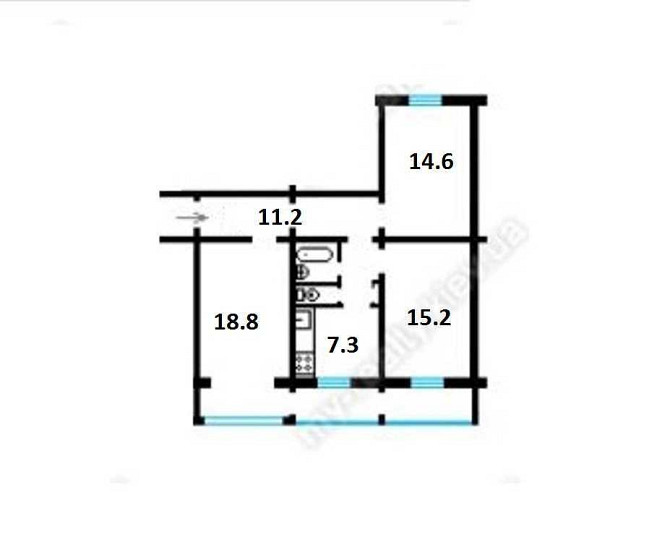 продажа 3-к квартира Киев, Деснянский, 75000 $ Київ - зображення 12