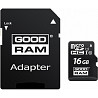 Карта пам`яті Goodram MicroSDHC 16GB UHS-I Class 10 + SD-adapter (M1AA-0160R12) Харків