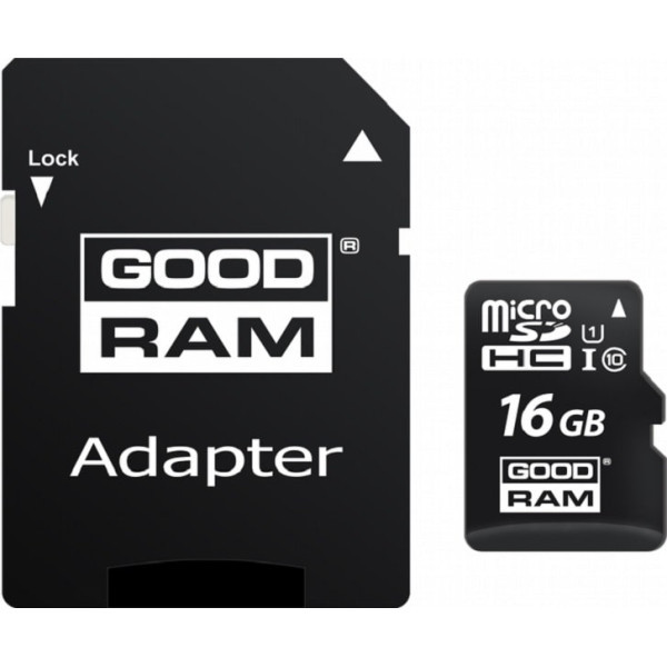 Карта пам`яті Goodram MicroSDHC 16GB UHS-I Class 10 + SD-adapter (M1AA-0160R12) Харків - зображення 1