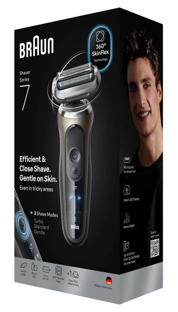 Электробритва Braun Series 7 72-C1200s золотистая Київ - зображення 2