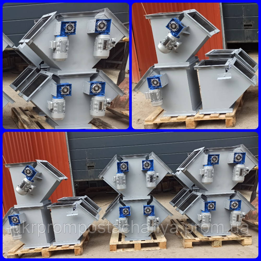 Клапан перекидной двухсторонний 200х200 45° с электроприводом Вінниця - зображення 2