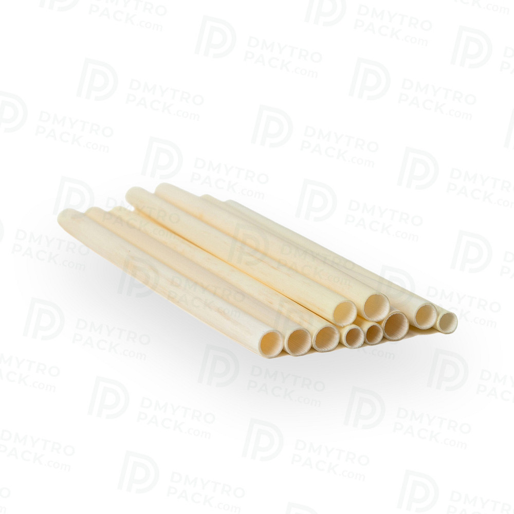 Одноразовые эко трубочки из камыша для напитков диаметр 5-10 мм, длина 20 см Херсон - зображення 4