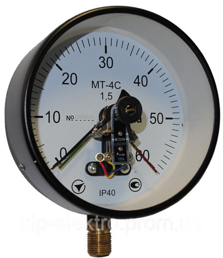 Манометр электроконтактный МТ-4С от 0 до 250 кПа (2,5 кгс/см2) - аналог ДМ2005СгУ3, ДМ2005-У2, ДМ200 Київ - зображення 3