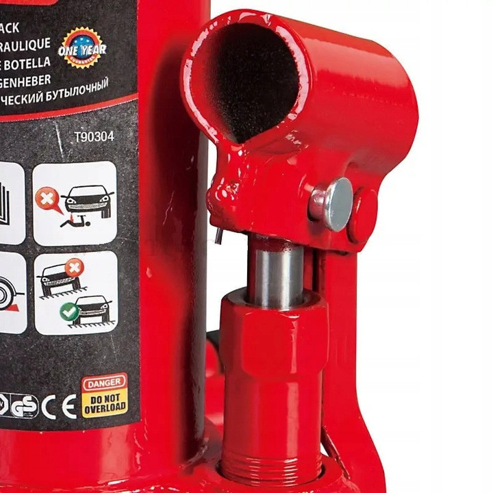 Домкрат гидравлический бутылочный 3т 194-372 мм TORIN T90304 Харьков - изображение 4