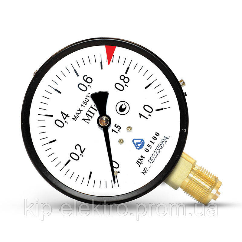 Манометр показывающий ДМ 05100-01М (ДМ 05100, ДМ05100, ДМ-05100, ДМ 05-01, ДМ) - радиальный штуцер ( Київ - зображення 4