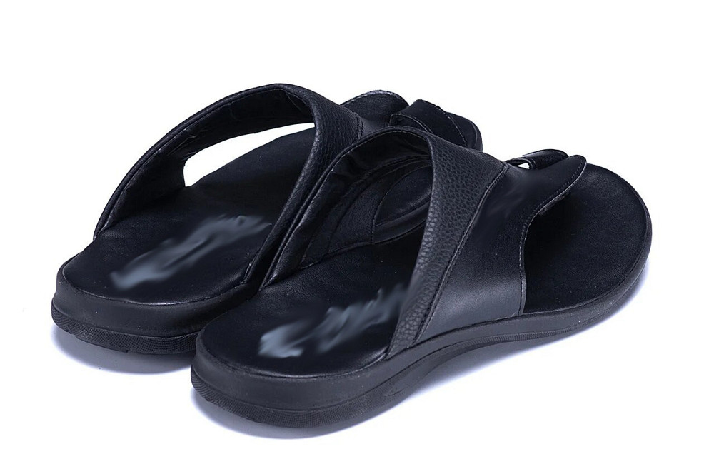 Мужские кожаные  летние шлепанцы-сланцы Київ - зображення 3