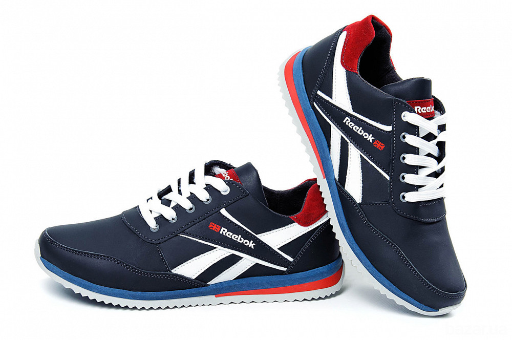 Мужские кожаные кроссовки Anser Reebok NS blue Киев - изображение 3