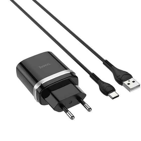СЗУ Hoco C12Q Smart QC3.0 3A (1USB-A) + кабель USB to Type-C Херсон