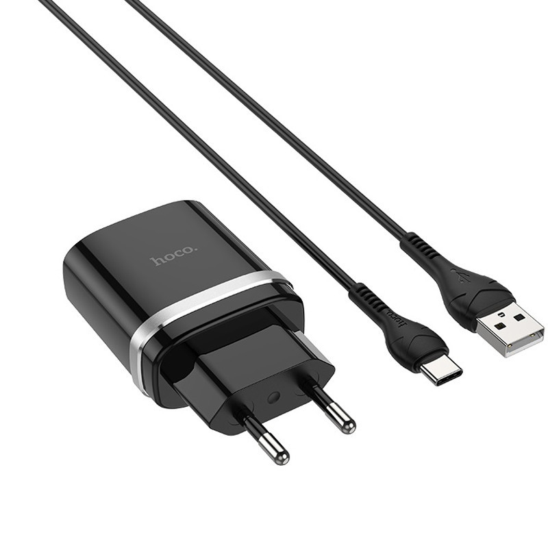 СЗУ Hoco C12Q Smart QC3.0 3A (1USB-A) + кабель USB to Type-C Херсон - зображення 3