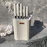 Набір ножів Edenberg EB-11025-White 7 предметів білий Київ