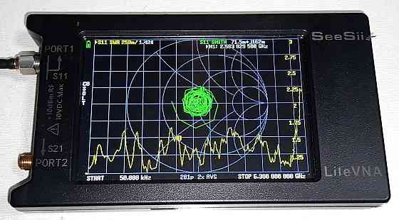 Антенна логопериодическая 50KHz-6GHz 7dB 50W SL10 mini, SMA-female + переходник (10947) Дніпро